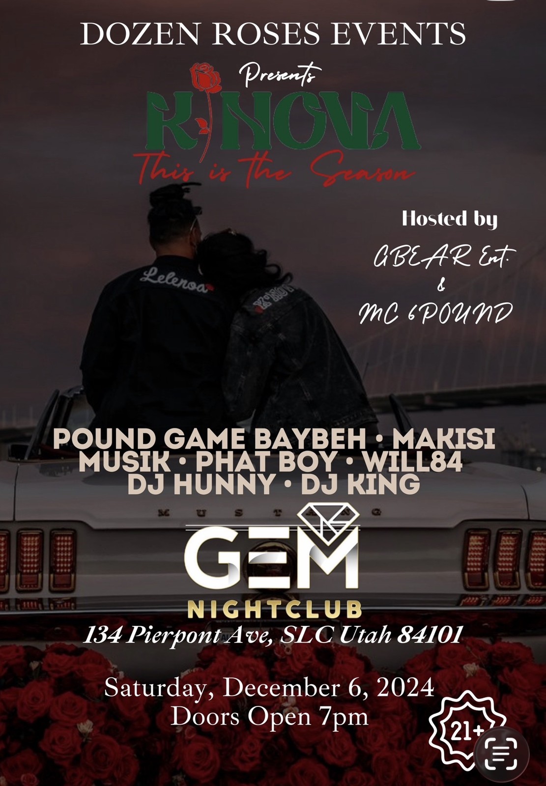 Live music event flyer